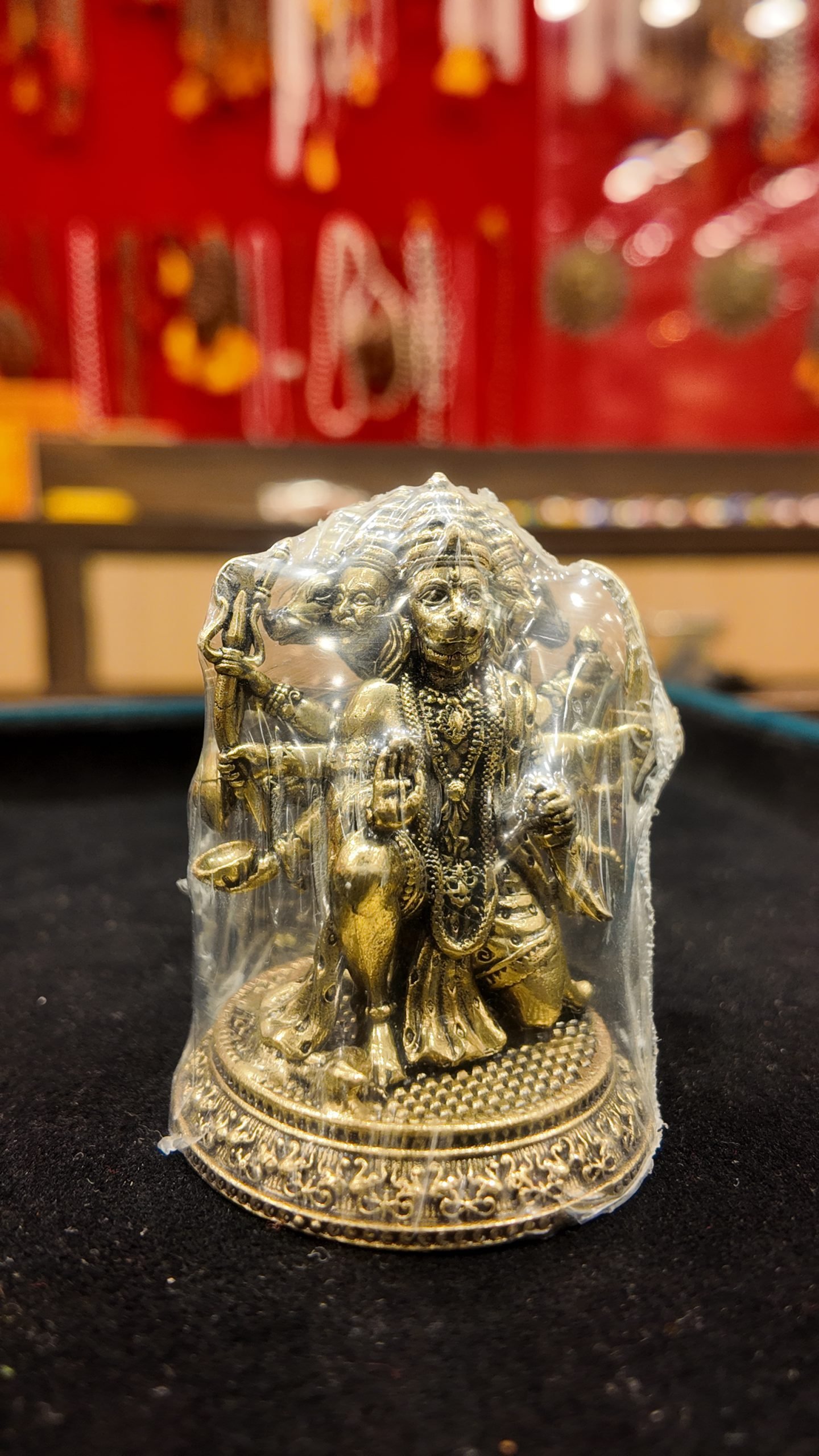 Gold Brass Lord Hanuman Statue